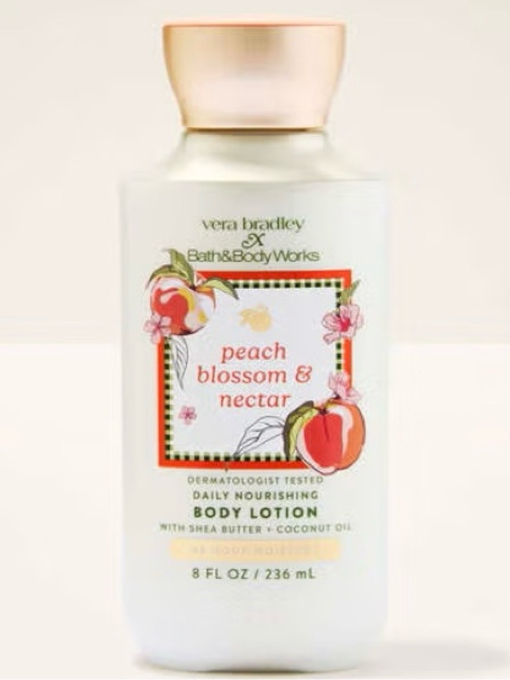 Vera Bradley x Bath and Body Works Peach Blossom & Nectar Body Lotion